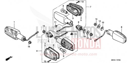 CLIGNOTANT CB1100SFY de 2000
